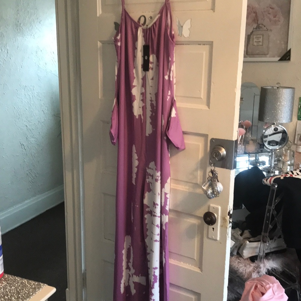 A brand new jumpsuit tie-dye purple lavender very beautiful